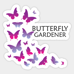 Butterfly Gardener Sticker